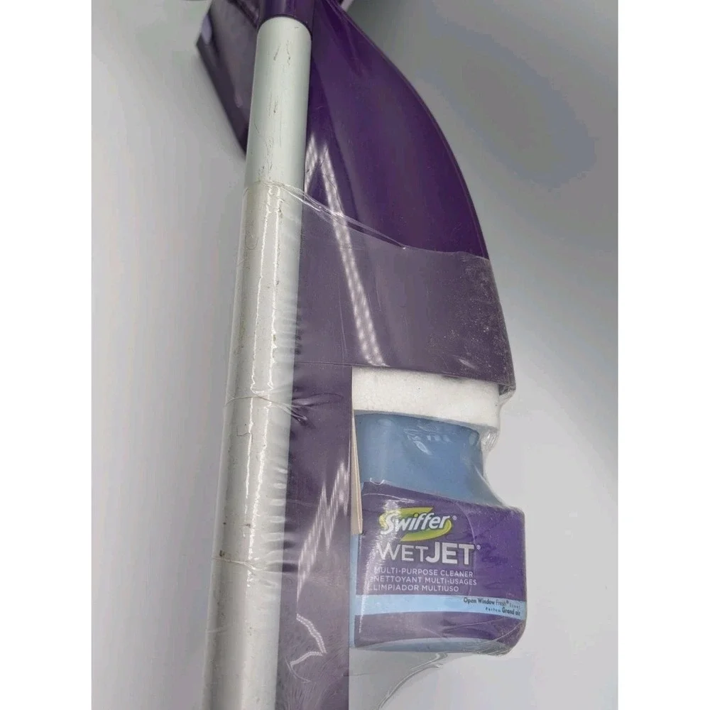 Swiffer WetJet Spray Mop Starter Kit Purple Cleaner Floor‎ System Open Box